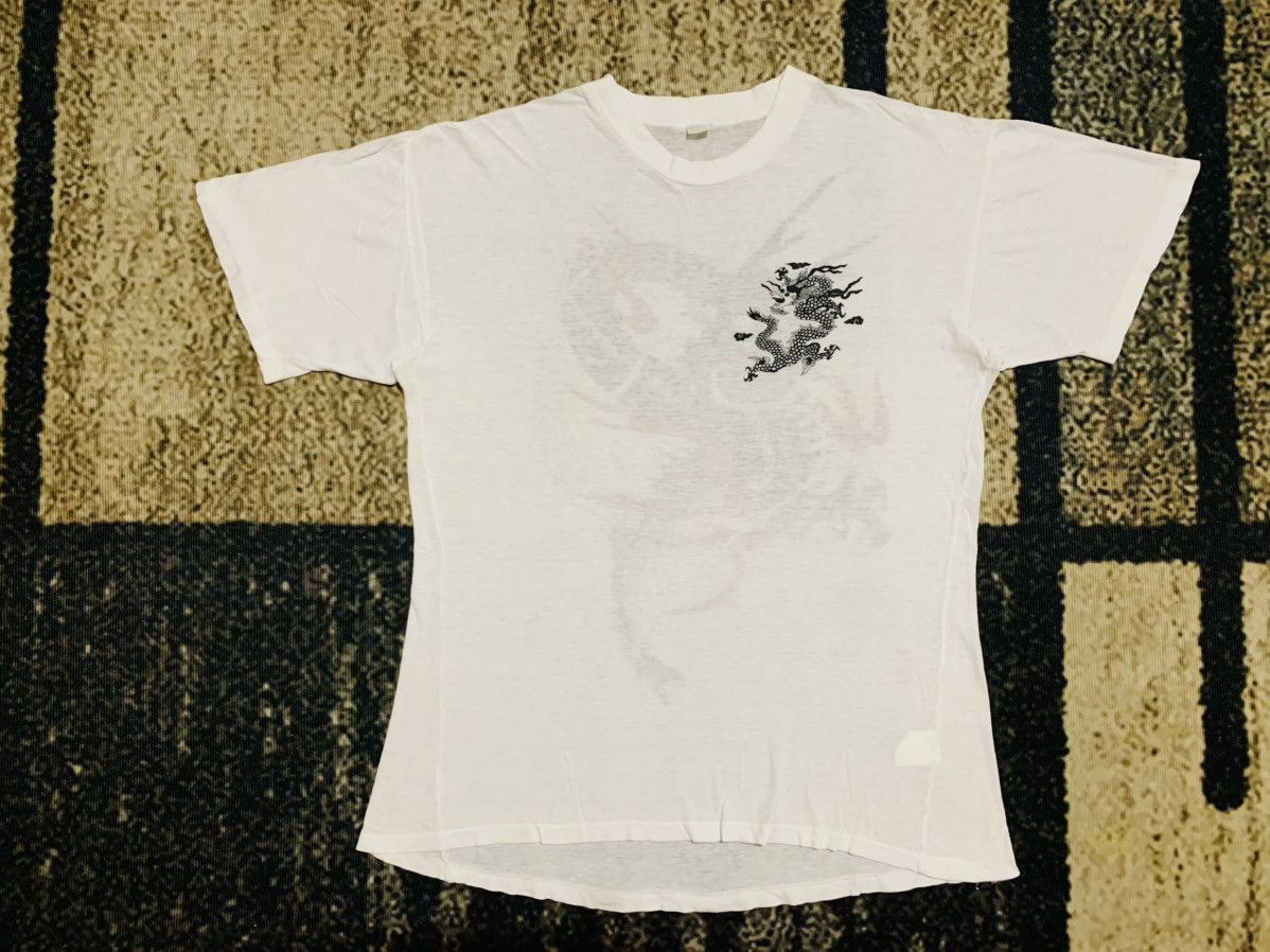 Japanese Brand LAST DROP#Vintage Traditional Japanese Dragon Single Stitch Size US M / EU 48-50 / 2 - 1 Thumbnail