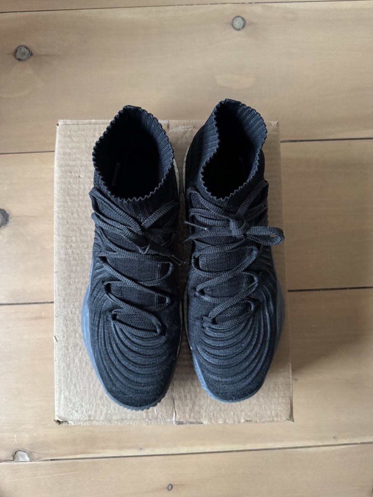 Adidas Adidas Crazy Explosive 2017 Primeknit Core Black Size US 15 / EU 48 - 3 Thumbnail