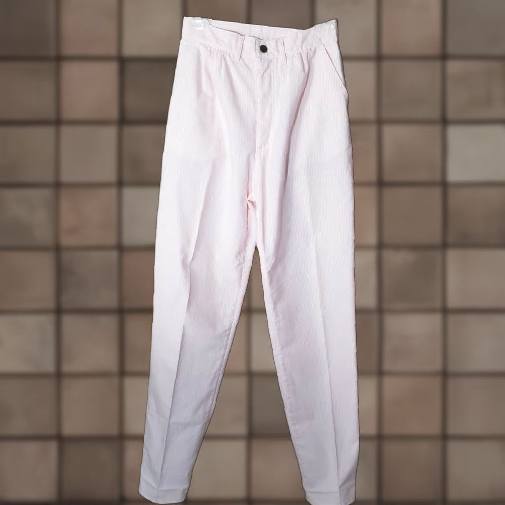 Lee VINTAGE Lee Pink/White Women's High Waisted Striped Jeans-Size 9 Size 30" / US 8 / IT 44 - 1 Thumbnail