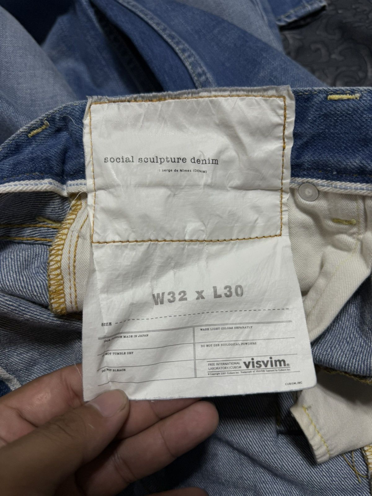 Visvim VISVIM 03D5 SOCIAL SCULPTURE DENIM PANTS Size US 31 - 7 Thumbnail