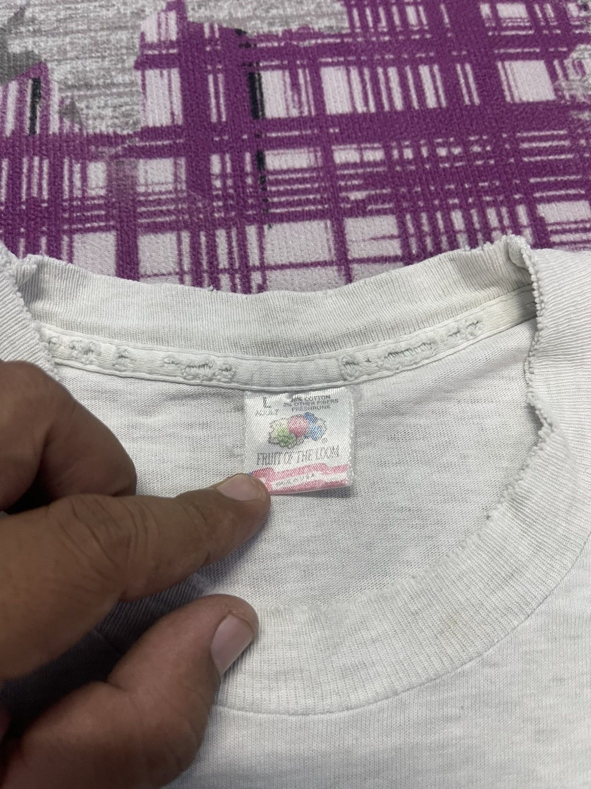 Fruit Of The Loom × Vintage VINTAGE 90S MICHIGAN STATE SPELL OUT VERY RARE Size US L / EU 52-54 / 3 - 6 Thumbnail