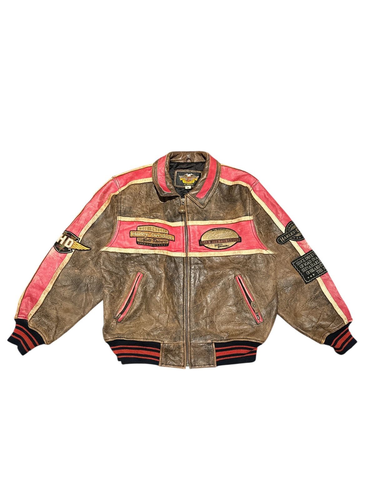 Harley Davidson VINTAGE HARLEY DAVIDSON SHEEPSKIN LEATHER JACKET C-OS1957 Size US M / EU 48-50 / 2 - 1 Thumbnail