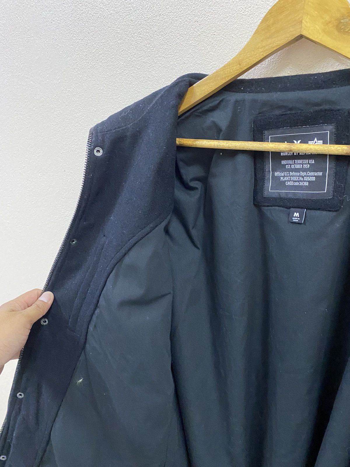 Alpha Industries Hurley X By Alpha Industries 65 Wool Military Cargo Jacket Size US M / EU 48-50 / 2 - 17 Thumbnail