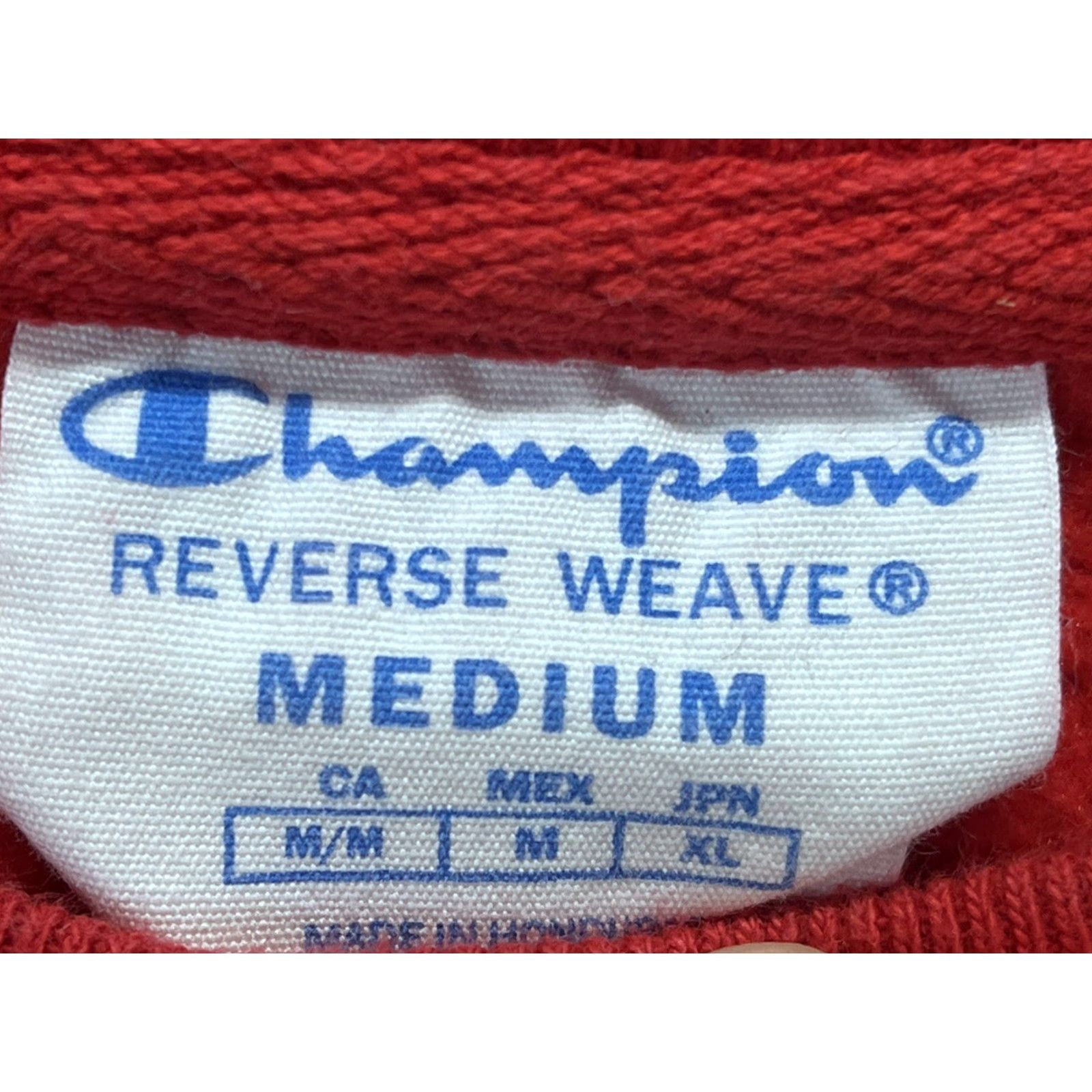 Champion Champion Reverse Weave Sweatshirt Mens Medium Red Heavyweight Pullover Crew Neck Sports Size US M / EU 48-50 / 2 - 4 Thumbnail