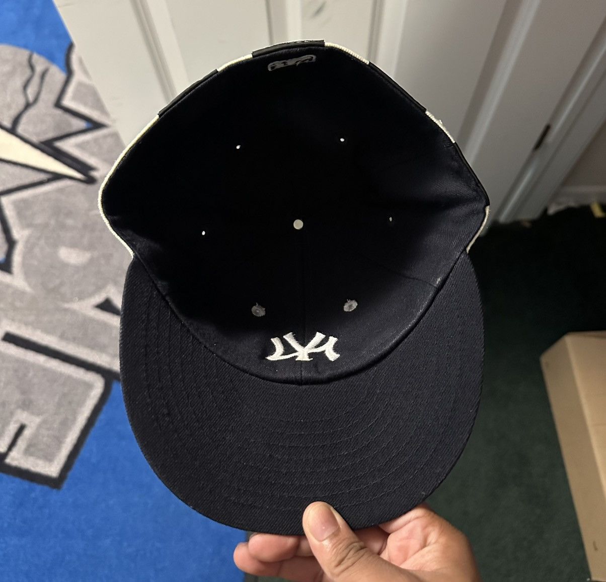 Hat Club Yankees 7 1/4 Blue/Green Brim Inside Out) HAT CLUB Size ONE SIZE - 6 Thumbnail