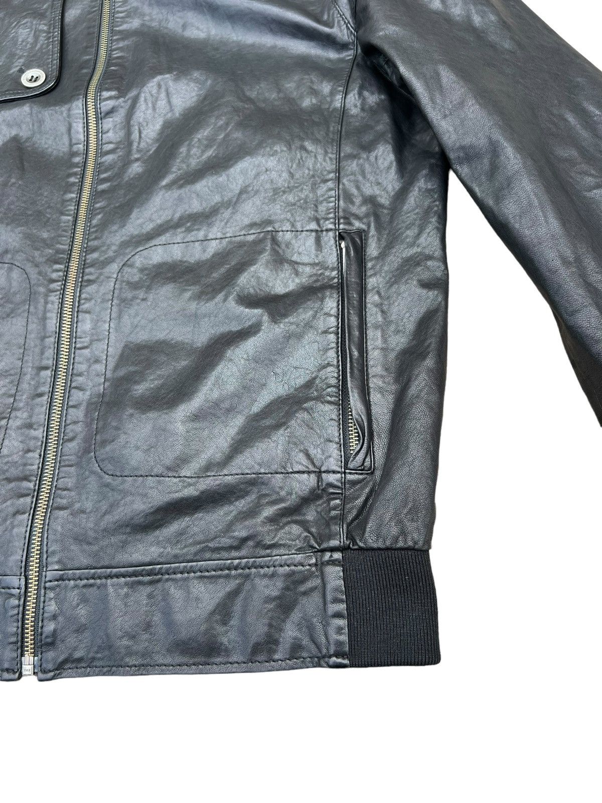 Saba Mens SABA MW10075 Lamb Leather Racer Jacket Size US S / EU 44-46 / 1 - 9 Thumbnail