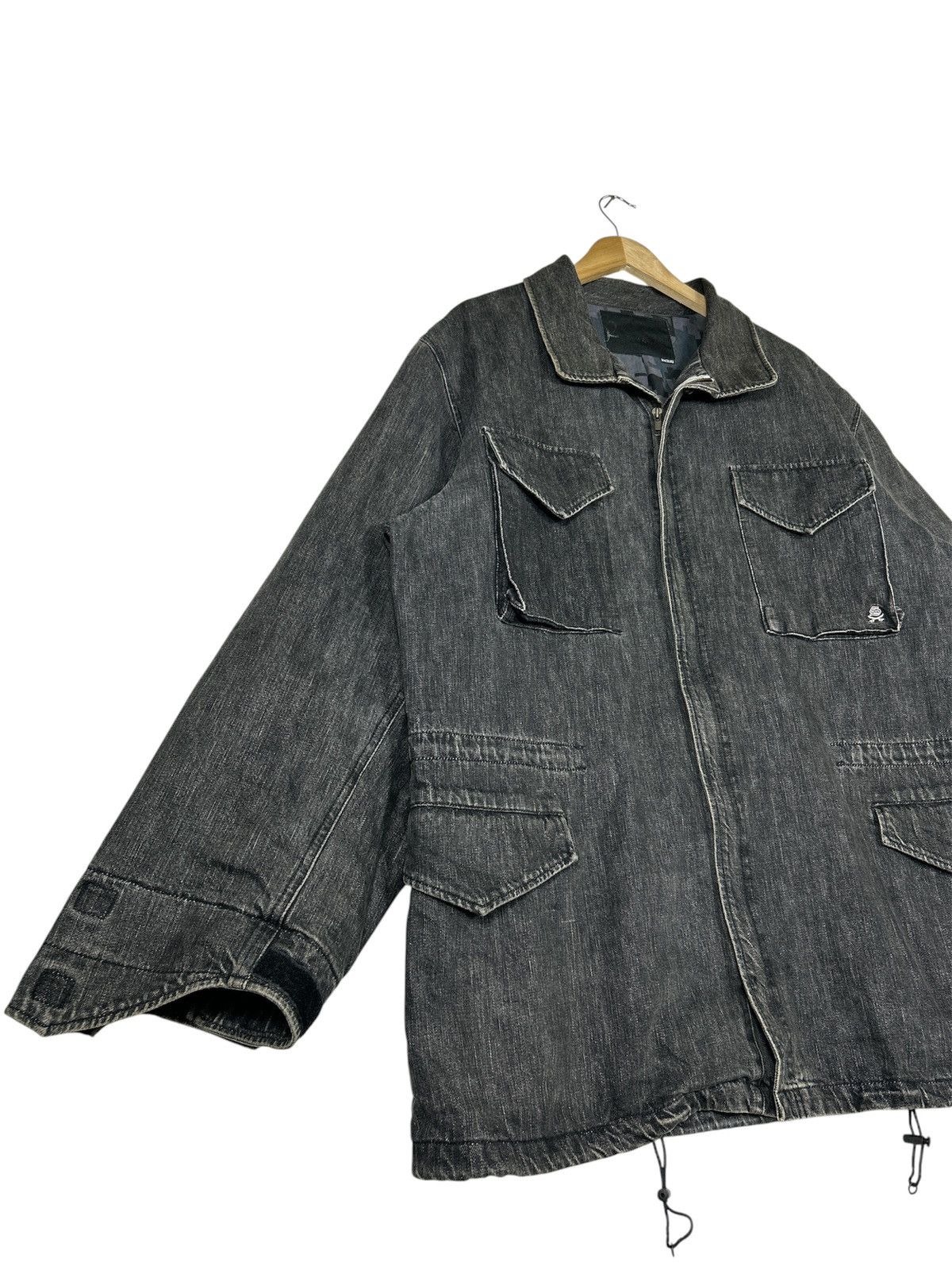 Swagger Vntage SWAGGER Denim Jacket Black Washed Japanese Streetwear Size US XL / EU 56 / 4 - 2 Thumbnail