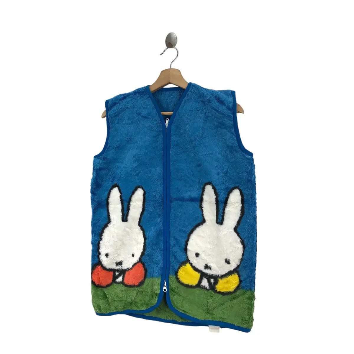 Vintage MIFFY NIJNTJE CARTOON Dick Bruna Little Rabbit Fleece Vest Size M / US 6-8 / IT 42-44 - 2 Thumbnail