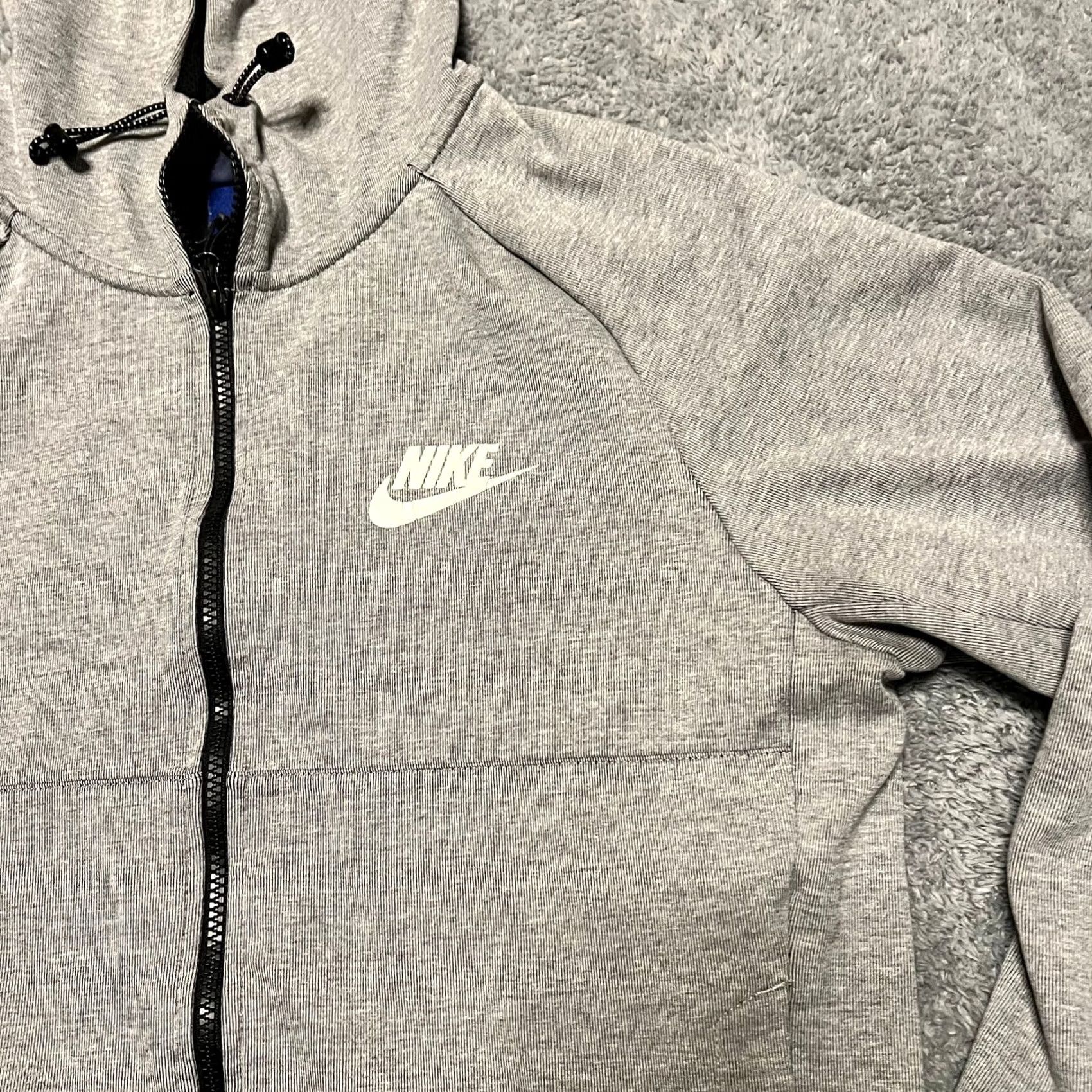Nike Nike Advance Full Zip Hoodie Jacket Mens Medium Pockets Fleece Gray 861742 Tech Size US M / EU 48-50 / 2 - 2 Thumbnail