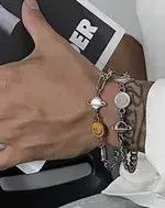 Designer × Vintage Retro smiley face bracelet Size ONE SIZE - 2 Thumbnail