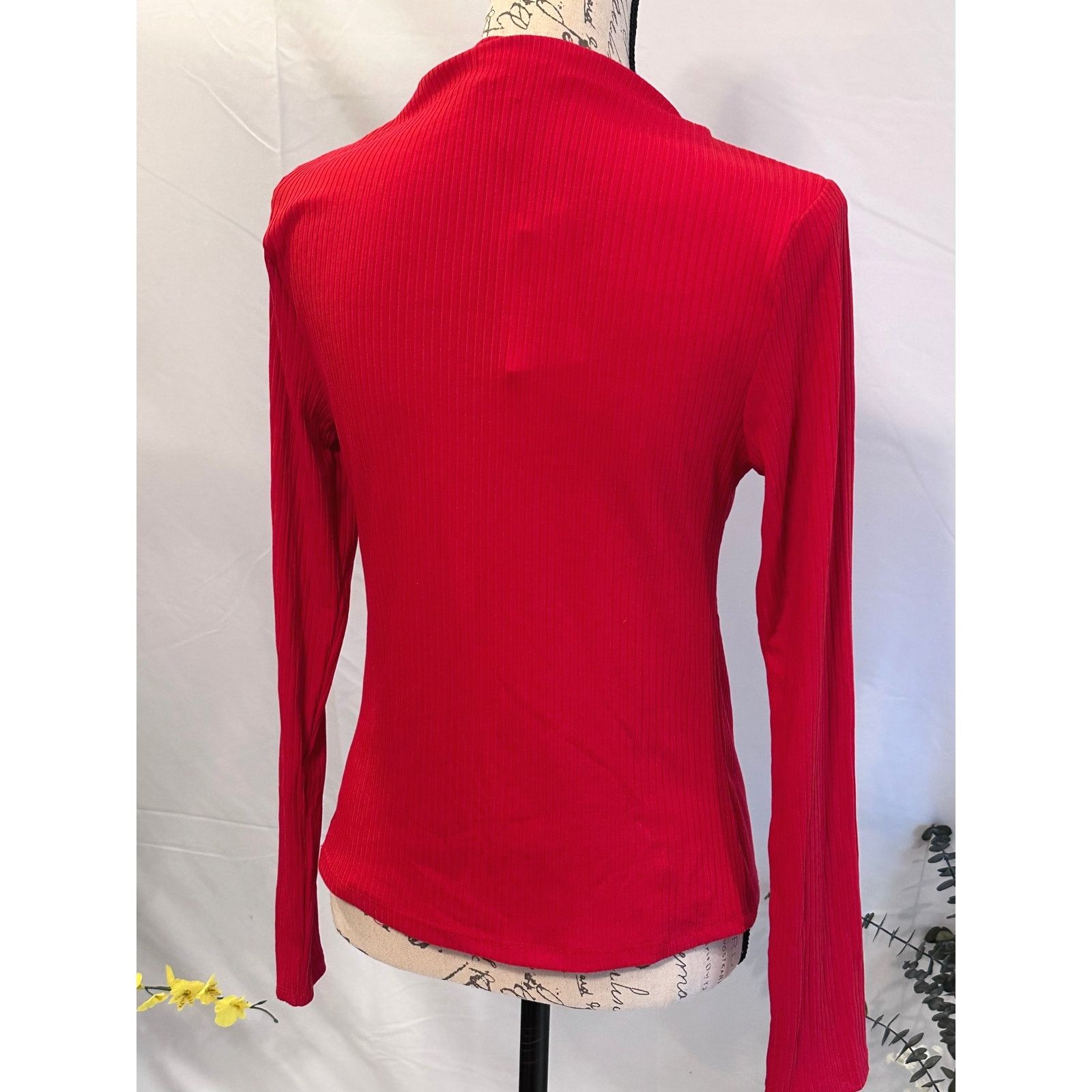 Other A New Day Boat Neck Long Sleeve Knit Top Red size M Size M / US 6-8 / IT 42-44 - 10 Thumbnail