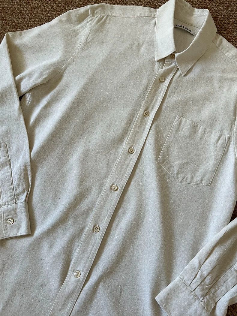 Our Legacy Our Legacy size48 White shirt Size US M / EU 48-50 / 2 - 5 Thumbnail