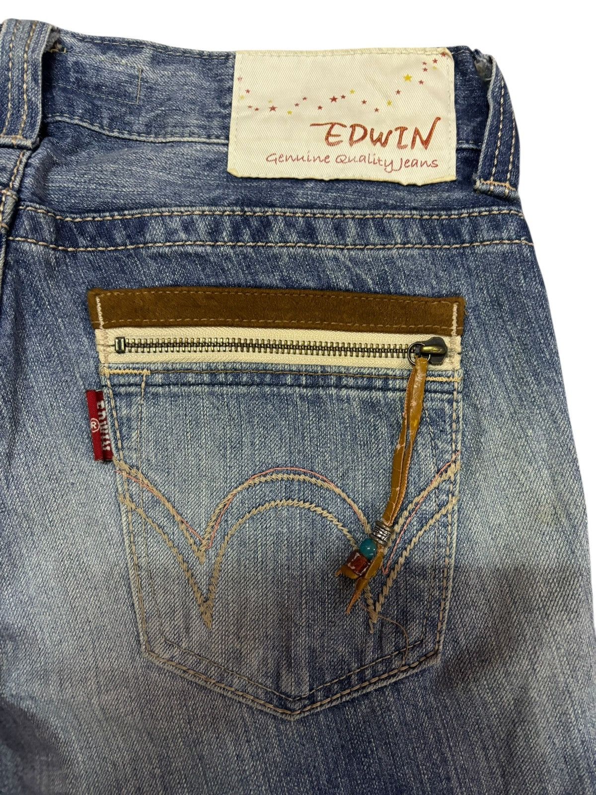 Edwin Vtg Edwin XV Japan Distressed Jeans Size US 32 / EU 48 - 9 Thumbnail