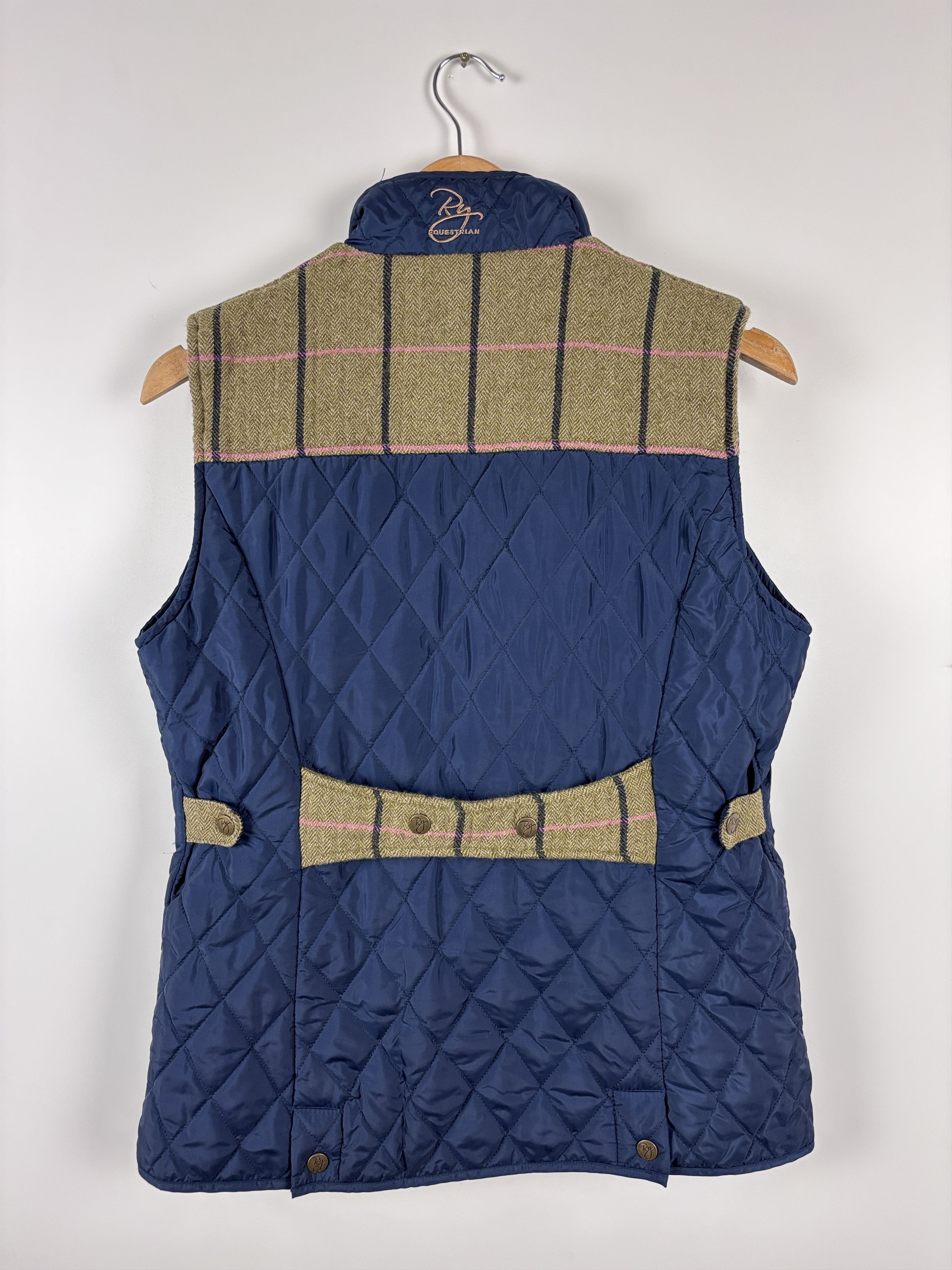 Vintage Rydale Tweed Waistcoat Country Hunting Gilet Jacket Blue S Size S / US 4 / IT 40 - 5 Thumbnail