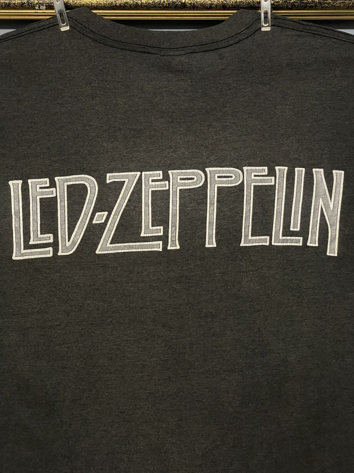 Band Tees Vintage 80s LedZeppelin Zoso Single Stitch Rare Sunfaded Tee Size US L / EU 52-54 / 3 - 17 Thumbnail