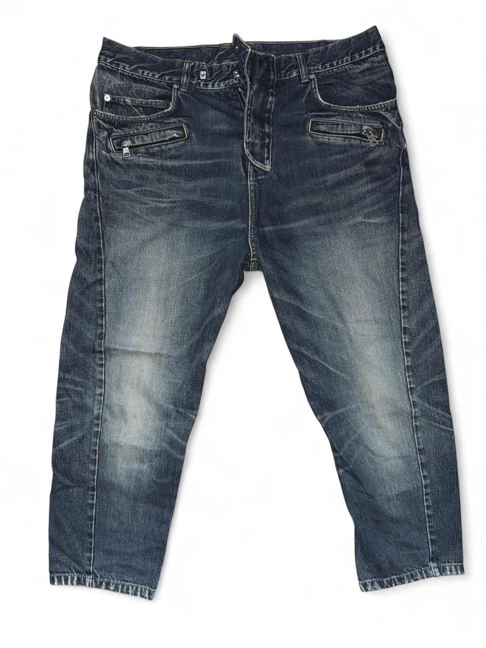 Balmain Balmain Paris grey and blue denim jeans with zipper pockets Size US 36 / EU 52 - 1 Thumbnail
