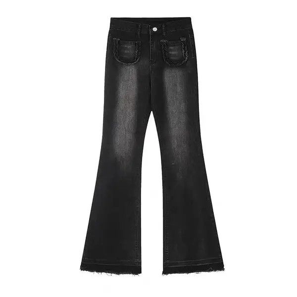 Japanese Brand VIBE Street wash skinny stretch micro-flared versatile jeans Size US 30 / EU 46 - 7 Thumbnail