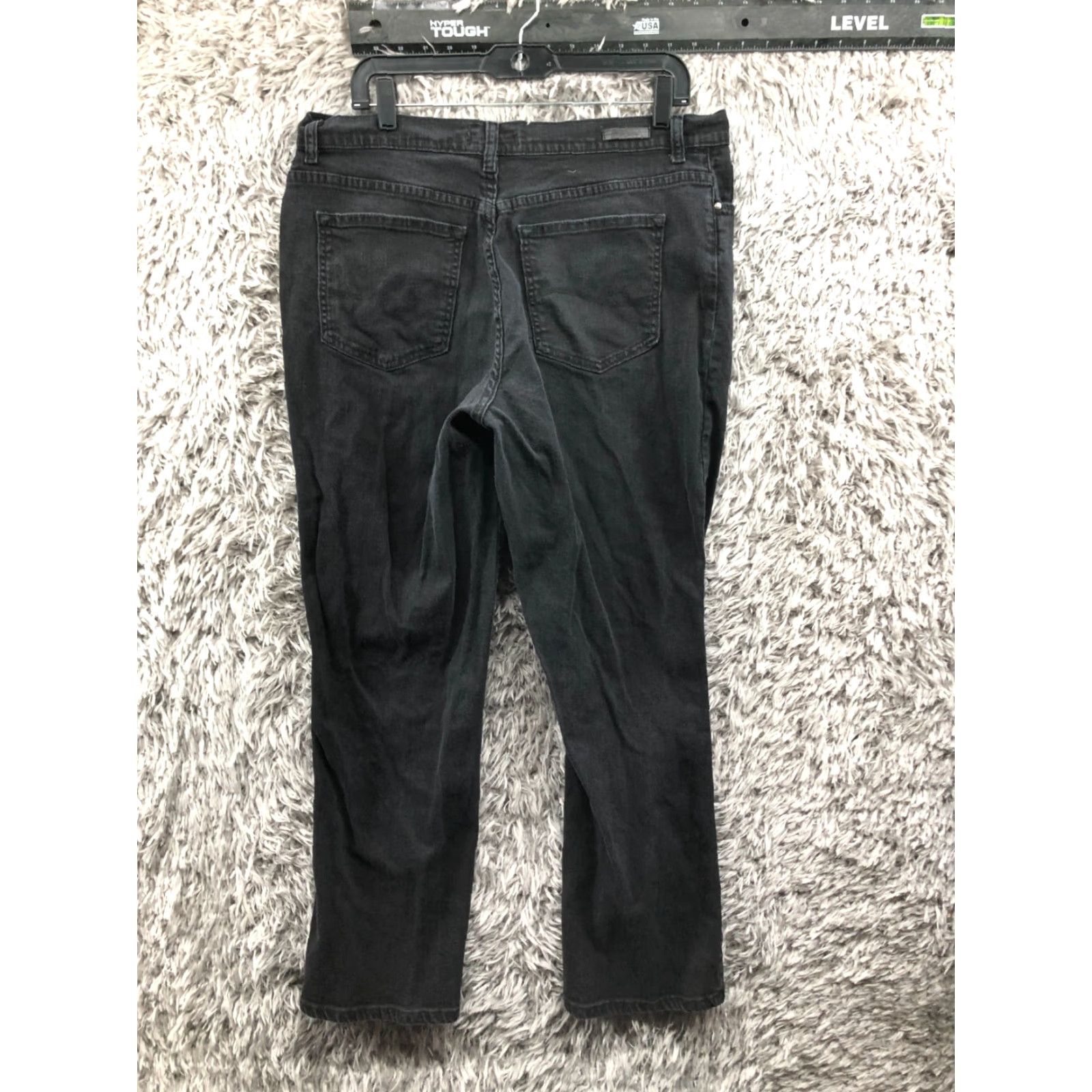 Lee Lee Relaxed Fit Jeans Womens Size 16 Dark Wash Black Denim High Rise 5-Pocket Pocket Jeans Mens? Womens Size 38" / US 16 / IT 52 - 5 Thumbnail