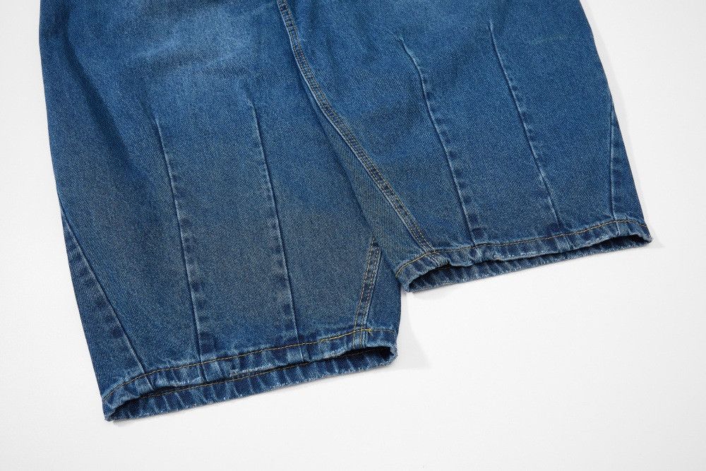Jean Men's retro washed punk hip-hop scimitar wide-leg jeans y2k Size US 32 / EU 48 - 6 Thumbnail