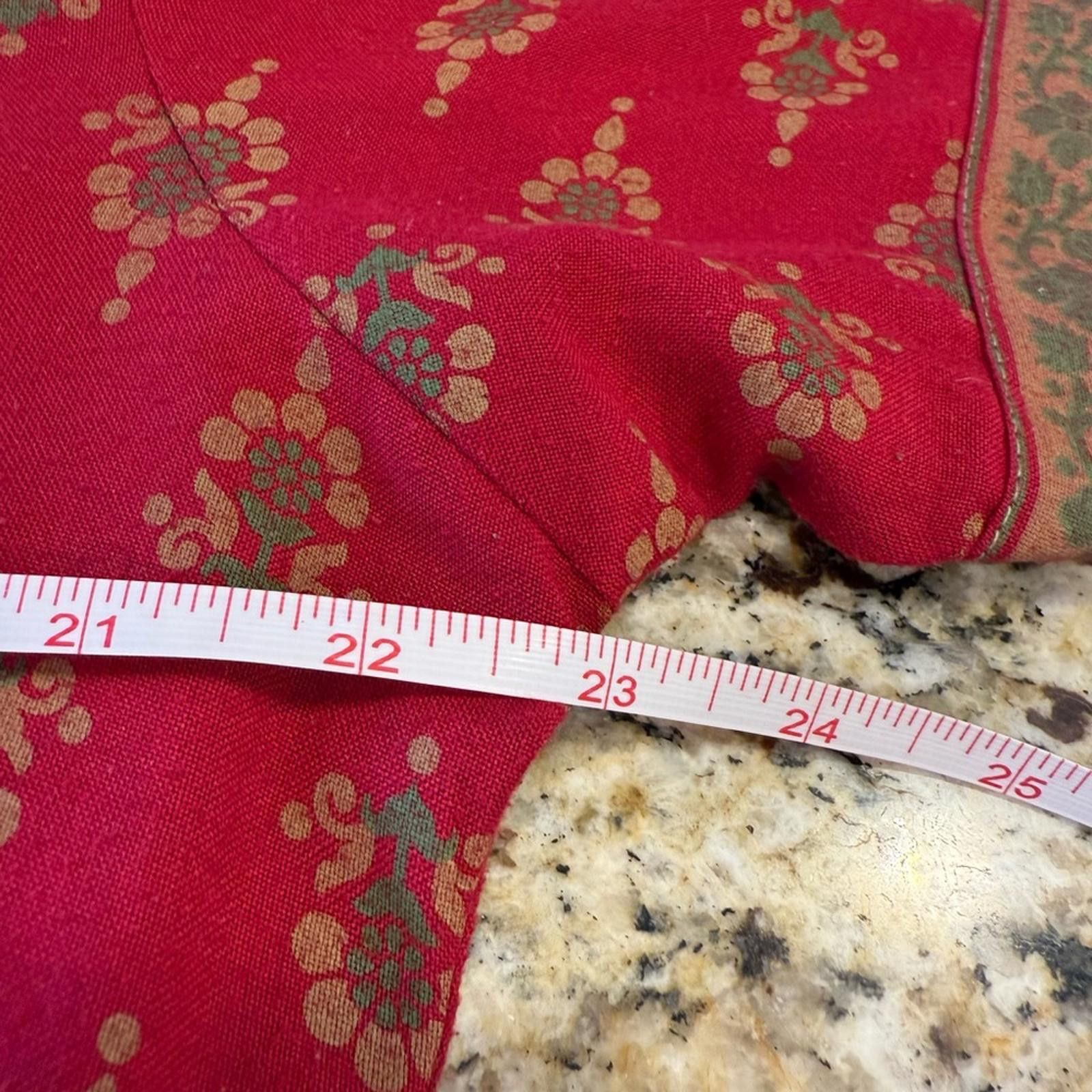 Other Sarra red embroidered ornate maxi sari with pockets SZ 38 Size M / US 6-8 / IT 42-44 - 9 Thumbnail