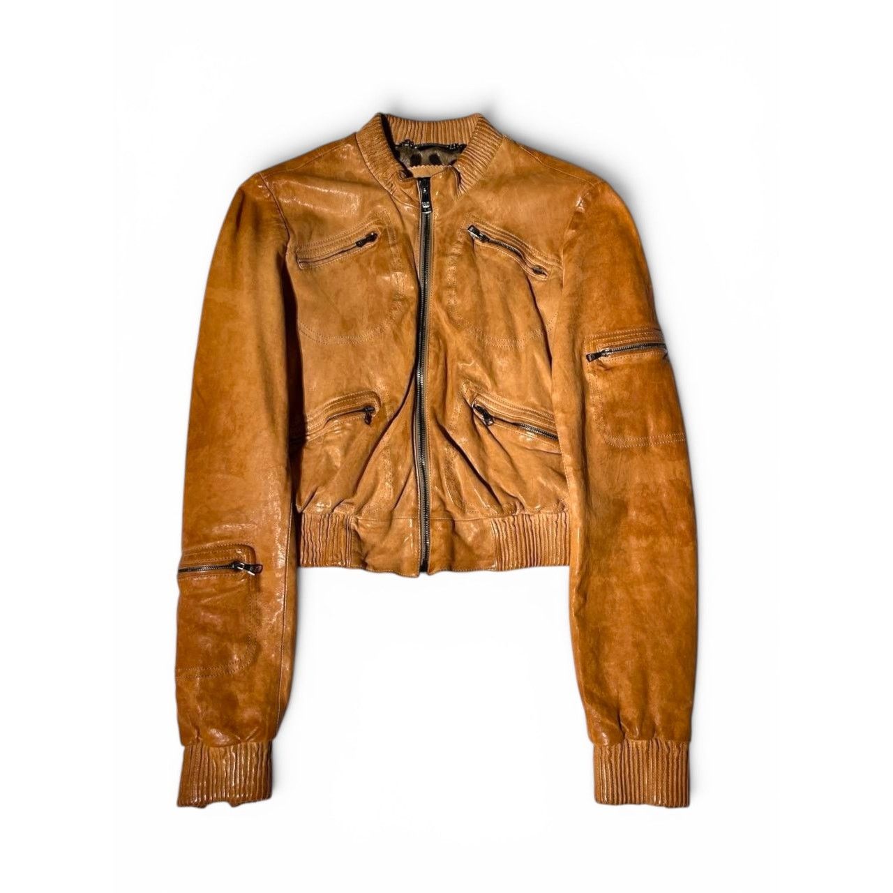 Dolce & Gabbana Dolce & Gabbana Leopard Lined Leather Bomber Jacket Size M / US 6-8 / IT 42-44 - 1 Thumbnail