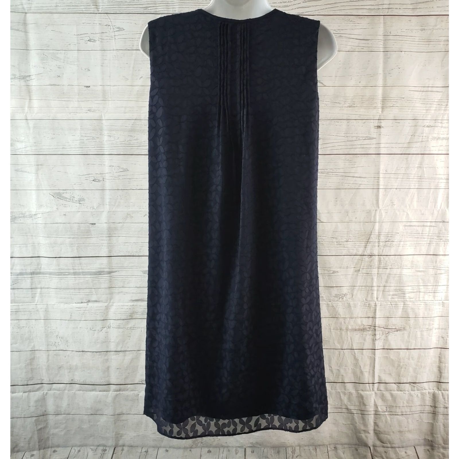 Tommy Hilfiger Tommy Hilfiger Womens Dress Sz 4 Blue Sleeveless Pleated A-Line Polyester Short Vintage No Size S / US 4 / IT 40 - 4 Thumbnail
