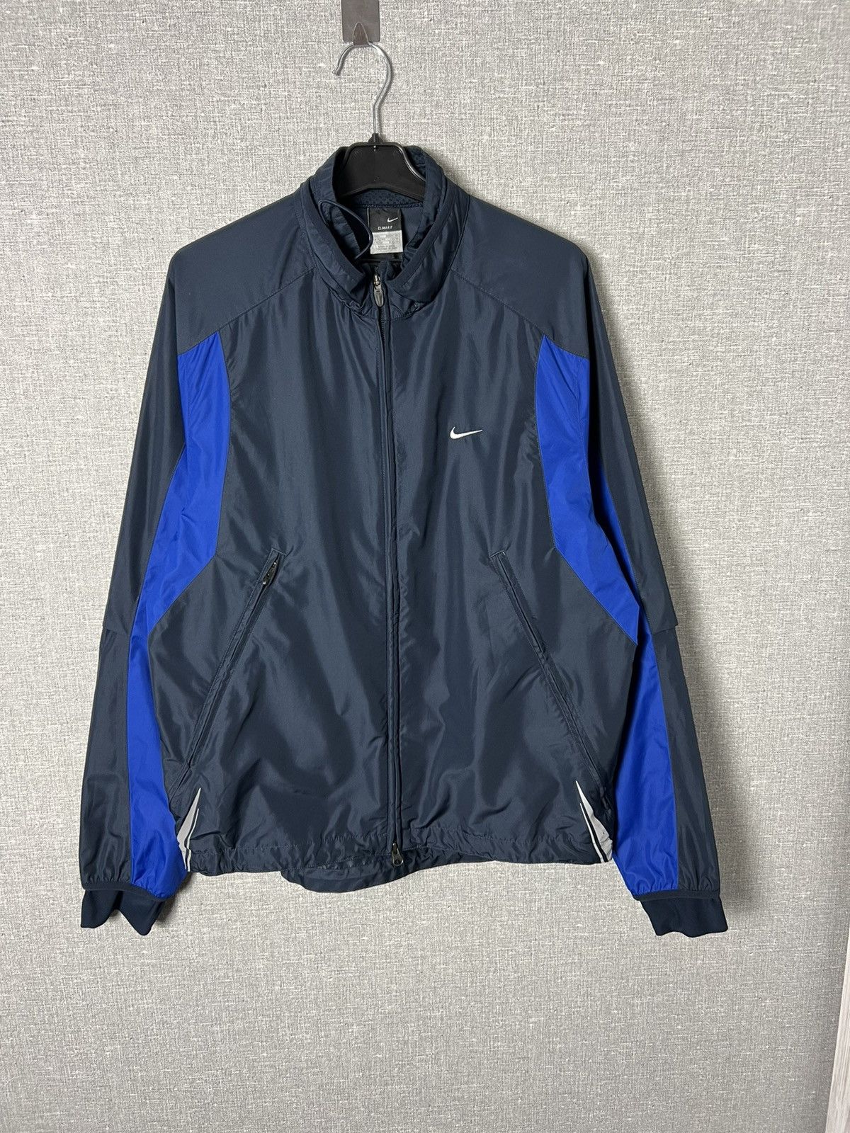 Nike Vintage Nike Swoosh Nylon Windbreaker Track Jacket Drill Size US L / EU 52-54 / 3 - 5 Thumbnail