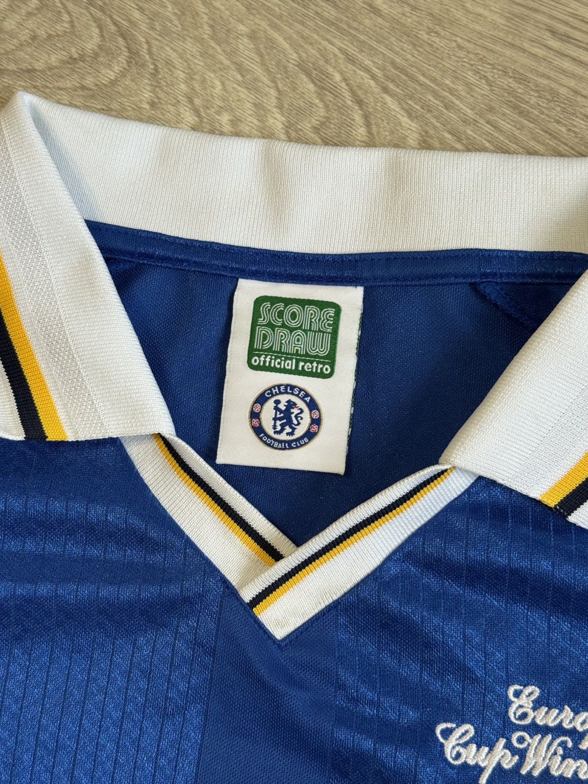 Vintage 🔷Retro Chelsea 1998 ECWC Final Soccer jersey🔷 Size US L / EU 52-54 / 3 - 4 Thumbnail