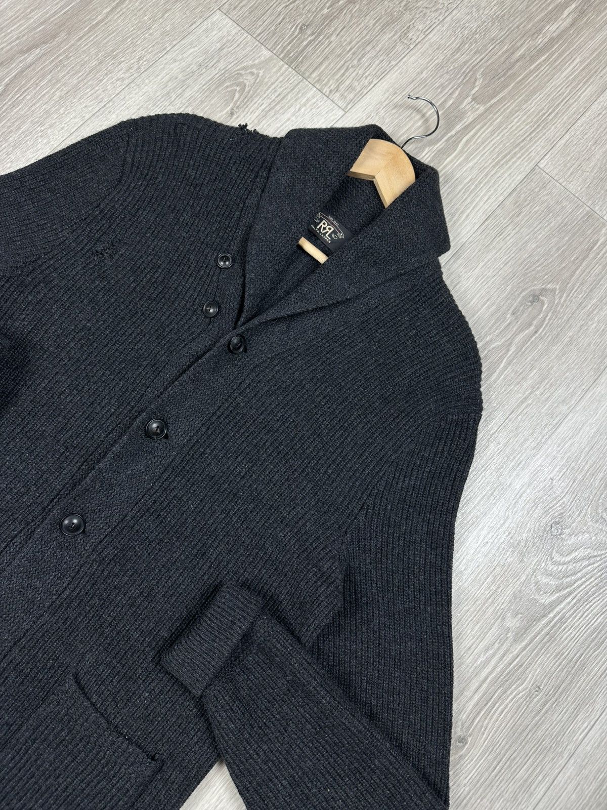 RRL Ralph Lauren RRL Ralph Lauren Cashmere Distressed Cardigan Sweater Size US XL / EU 56 / 4 - 2 Thumbnail
