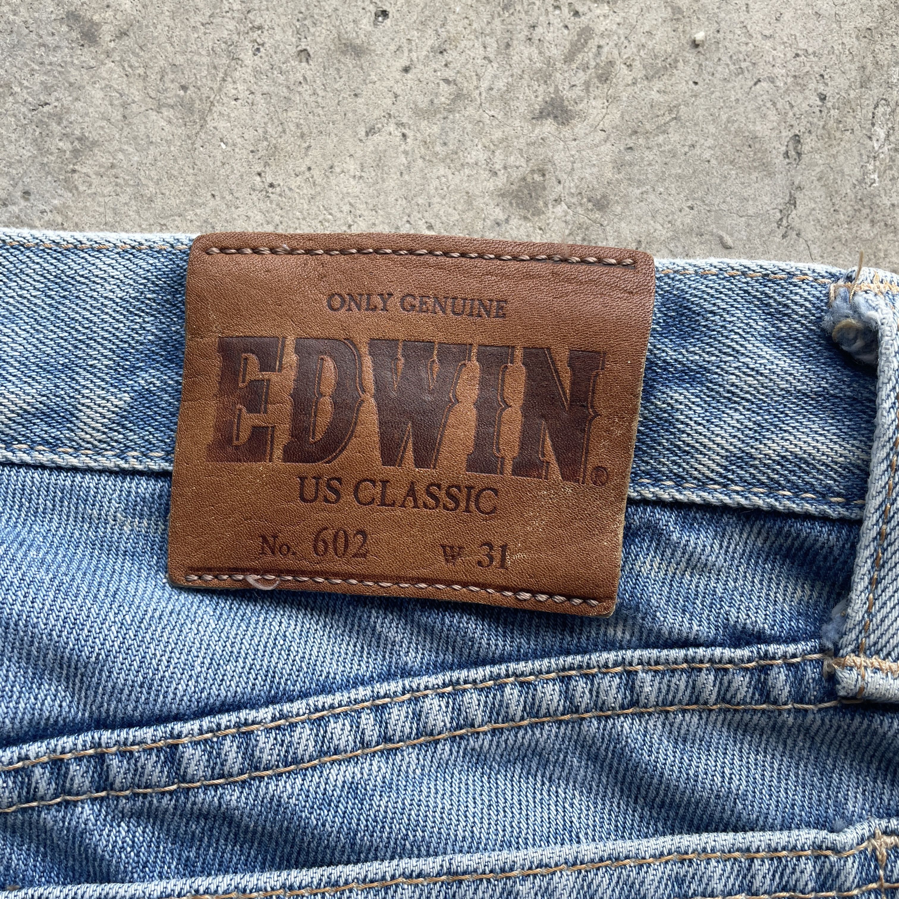 Edwin × Faded Glory × Vintage VINTAGE EDWIN US CLASSIC JEANS WASH FADED DENIM PANTS W29 Size US 29 - 10 Thumbnail