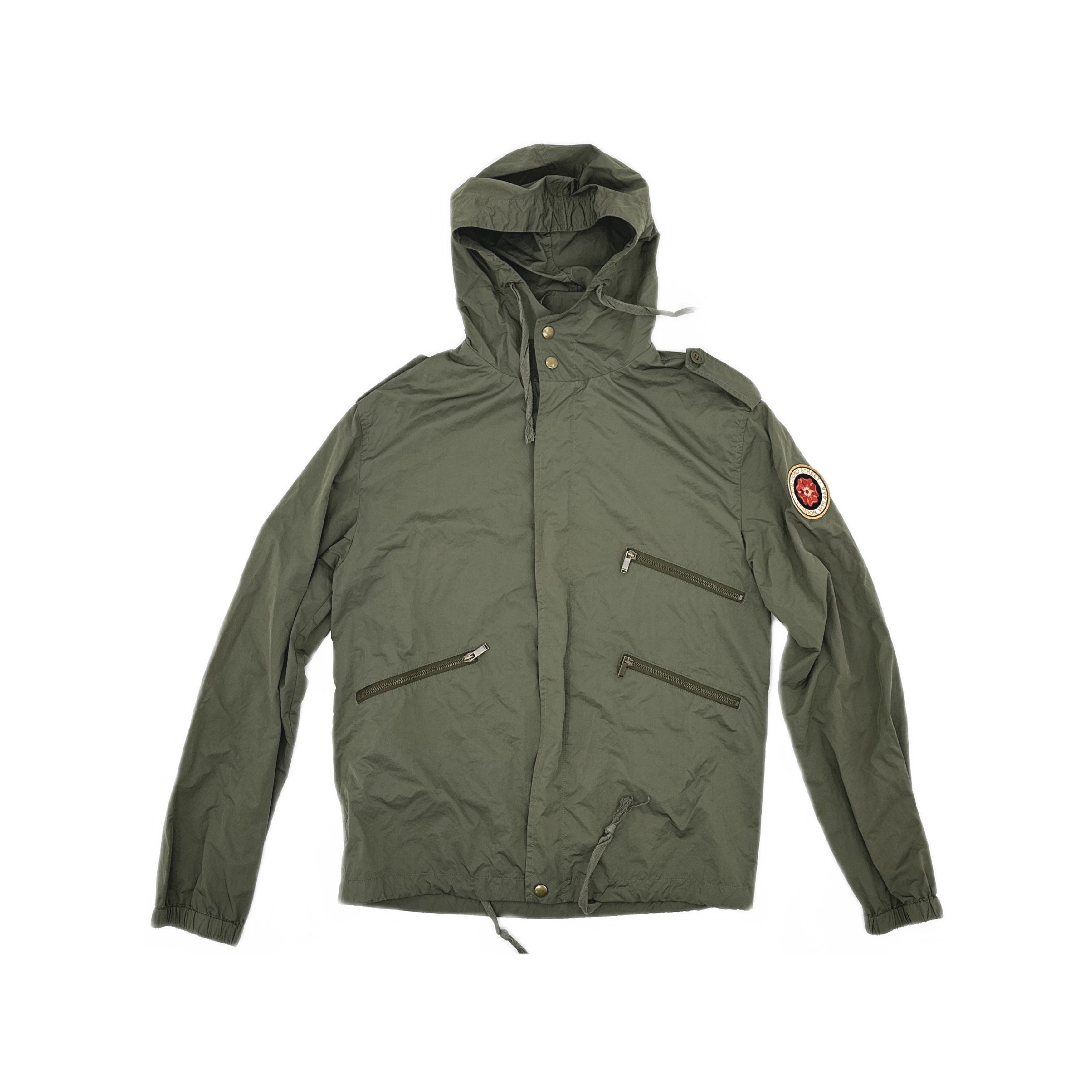Saint Laurent Paris Saint Laurent Green Hooded Light Jacket Size 46 Size US S / EU 44-46 / 1 - 1 Thumbnail