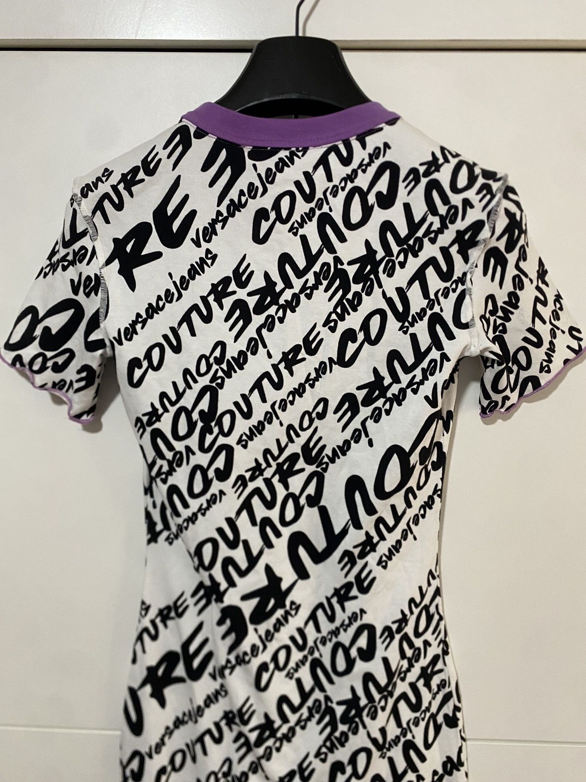 Versace Jeans Couture Print Logo Brushed Versace Jeans Culture Jersey T-Shirt, XS, Size XS / US 0-2 / IT 36-38 - 11 Thumbnail
