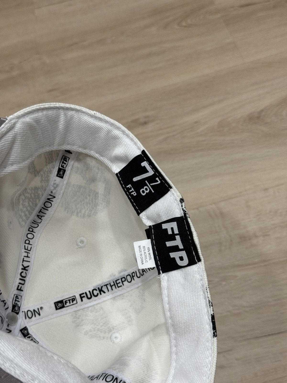 Fuck The Population FTP Skull Fitted Hat Size 7 7/8 Size ONE SIZE - 12 Thumbnail