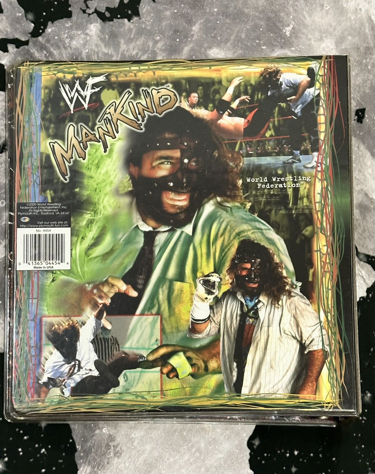 WWF WWF Mankind Wrestler Hardcover Binder Size ONE SIZE - 10 Thumbnail