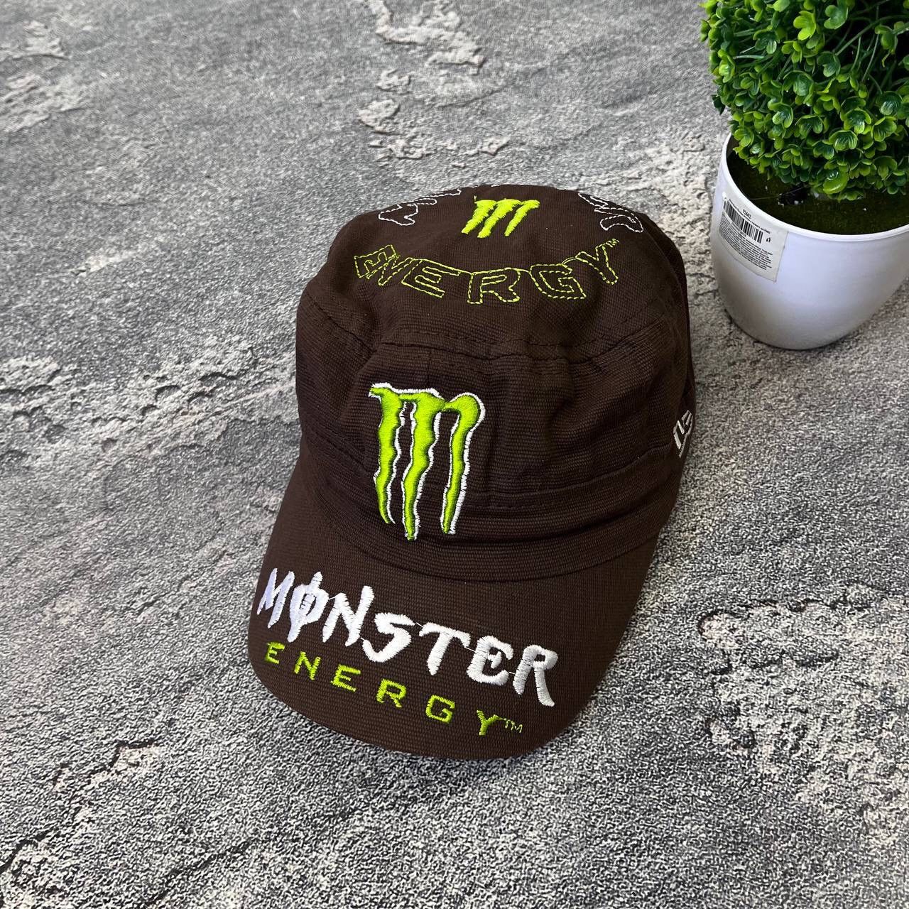 Vintage Vintage New Era Monster Energy Brown Cap Hat Y2K Size ONE SIZE - 8 Thumbnail