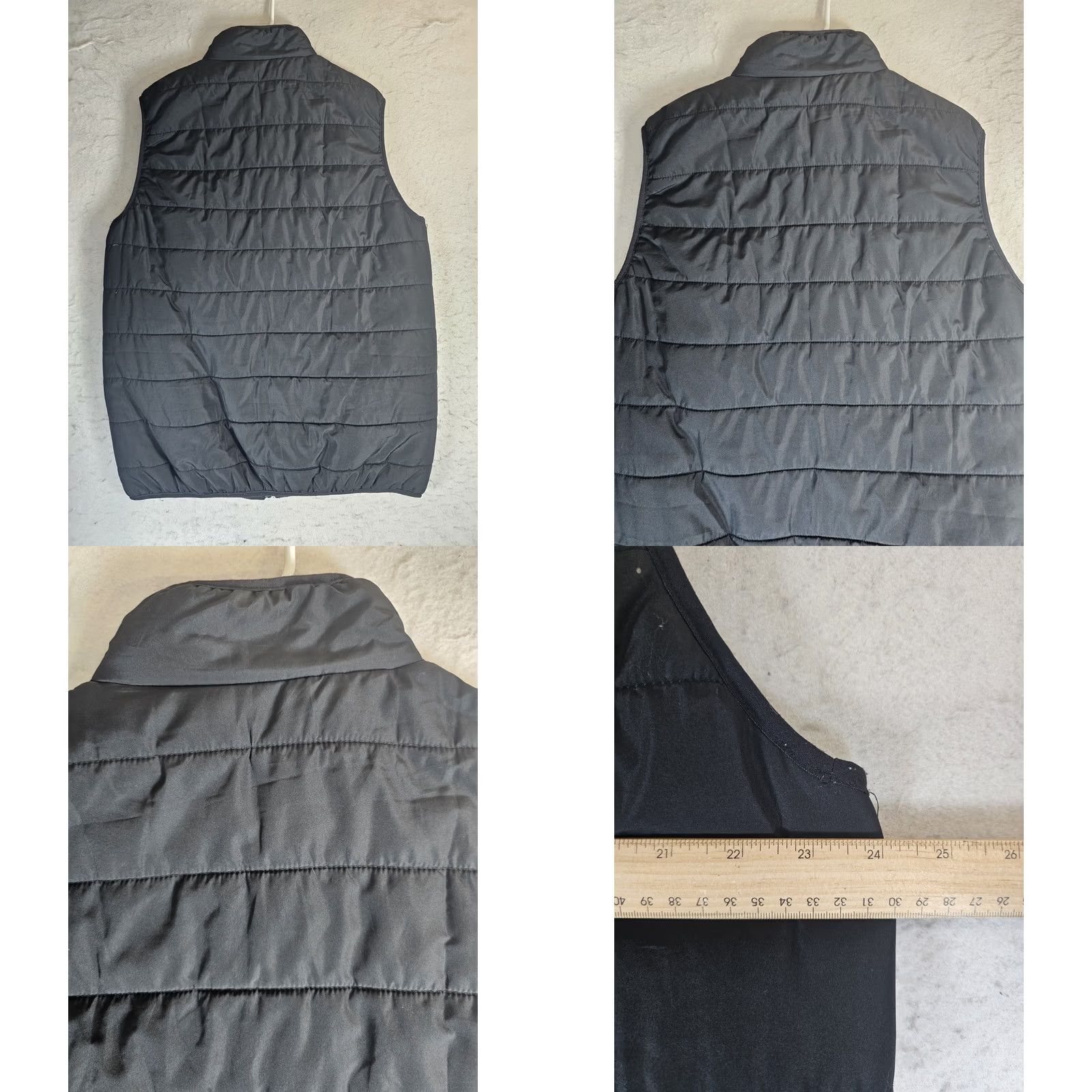 Chaps Chaps Signature Black Puffer Vest Full Zip Pockets LOGO Embroider Mens Sz L Tall Jacket Size US L / EU 52-54 / 3 - 8 Thumbnail