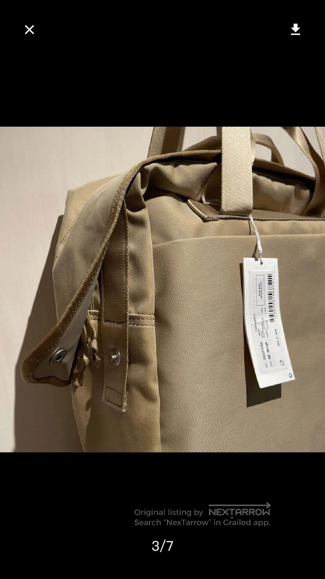 Nanamica Nanamica 2way Handbag. Size ONE SIZE - 5 Thumbnail