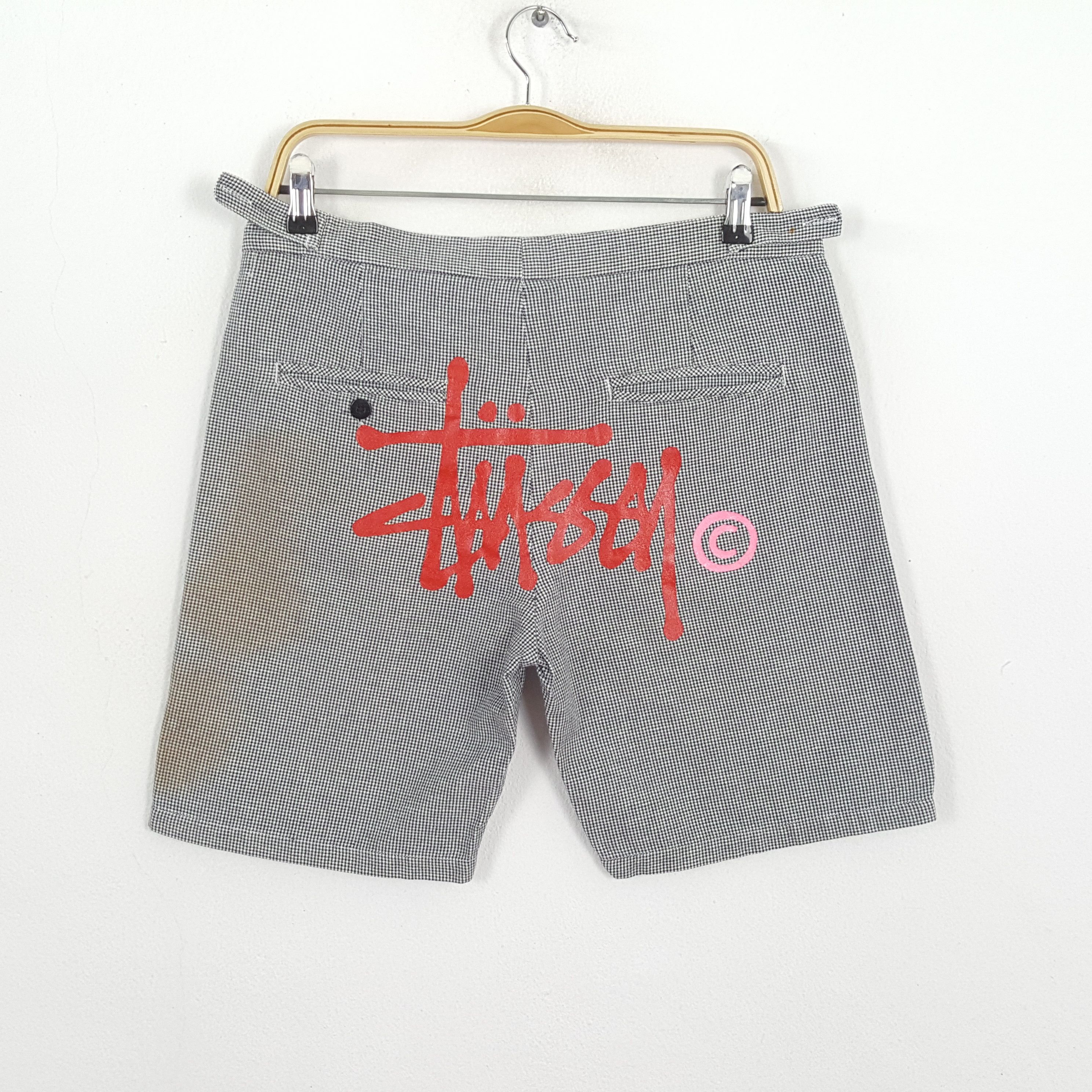 Stussy × Vintage Vintage STUSSY Streetwear Skateboard Style Short Pants Size US 33 - 1 Thumbnail