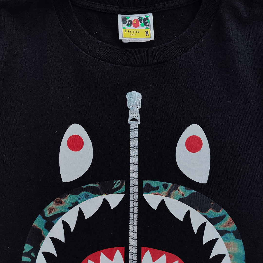 Bape Bape thermography shark tee Size US M / EU 48-50 / 2 - 2 Thumbnail