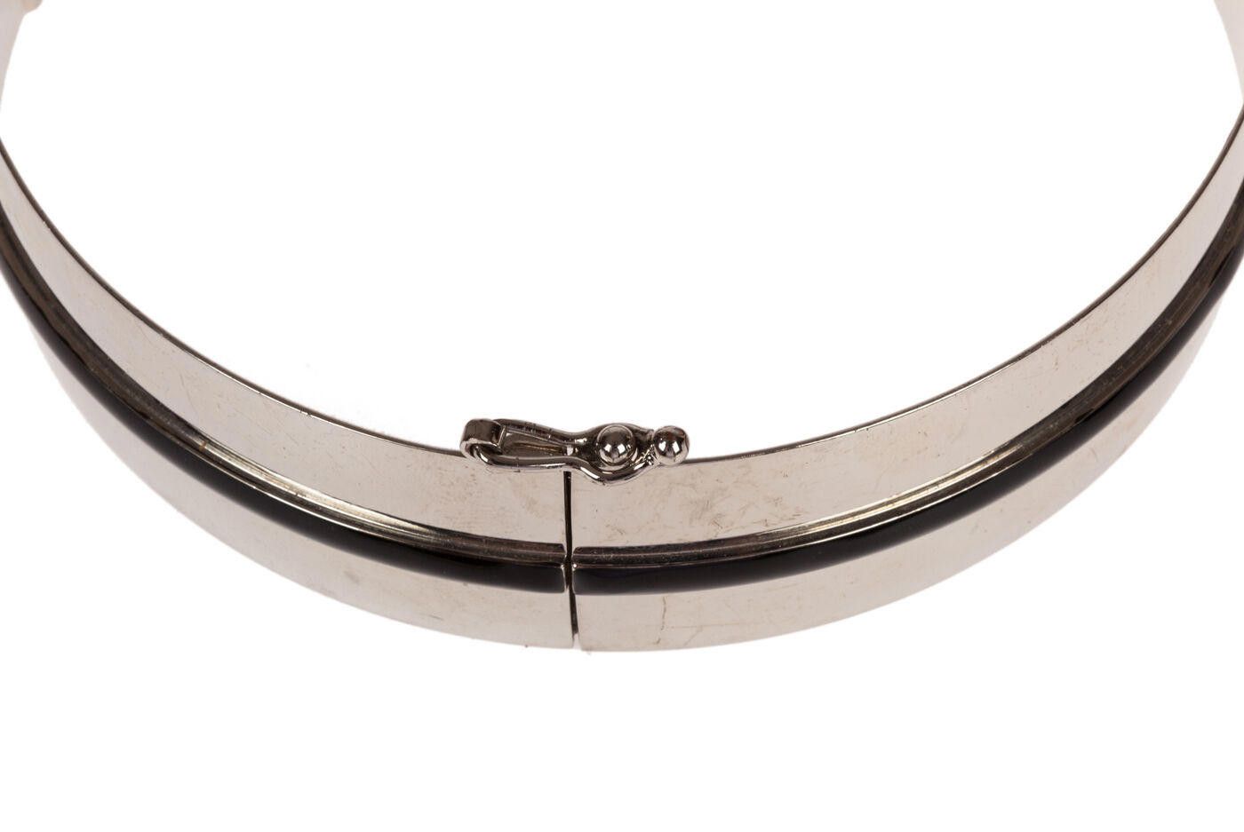 Missoni Missoni Runway Silver Tone and Black Enamel Choker Size ONE SIZE - 4 Thumbnail