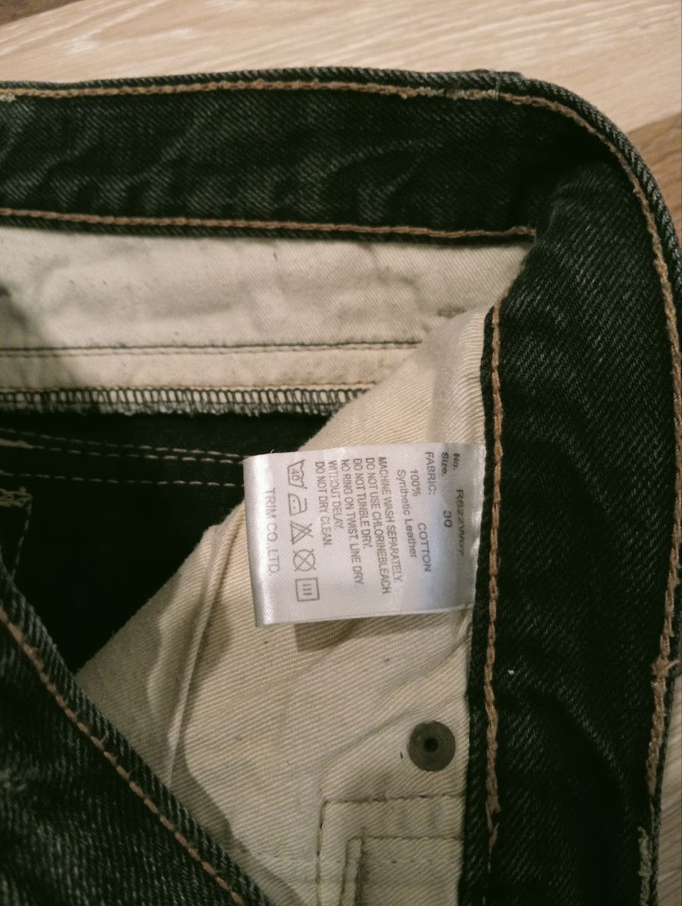 If Six Was Nine TRIM JAPAN DISTRESSED JEANS Size US 30 / EU 46 - 6 Thumbnail