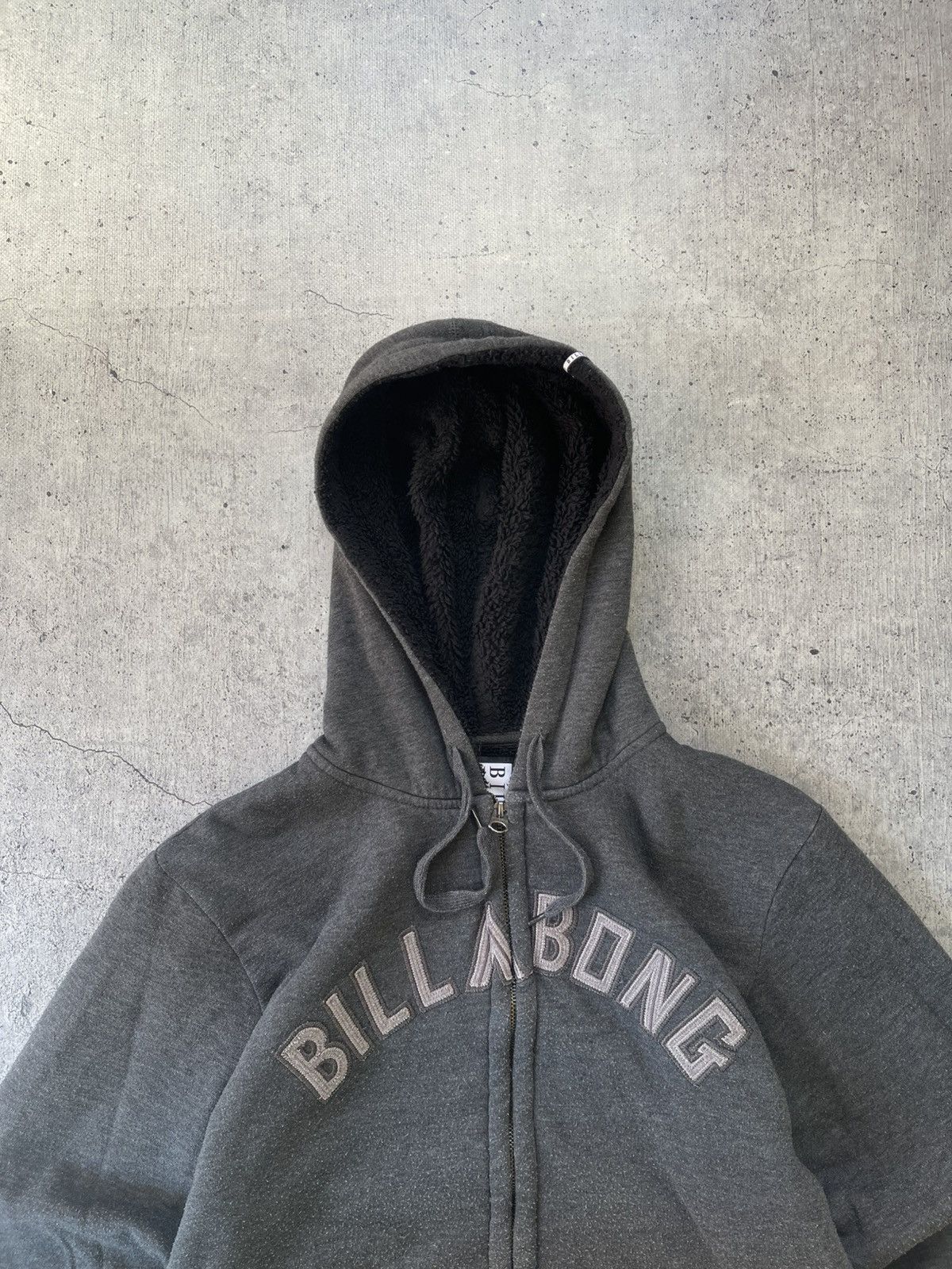 Billabong × Vintage Vintage Y2k Grey Billabong Zip Up Hoodie L Size US L / EU 52-54 / 3 - 3 Thumbnail
