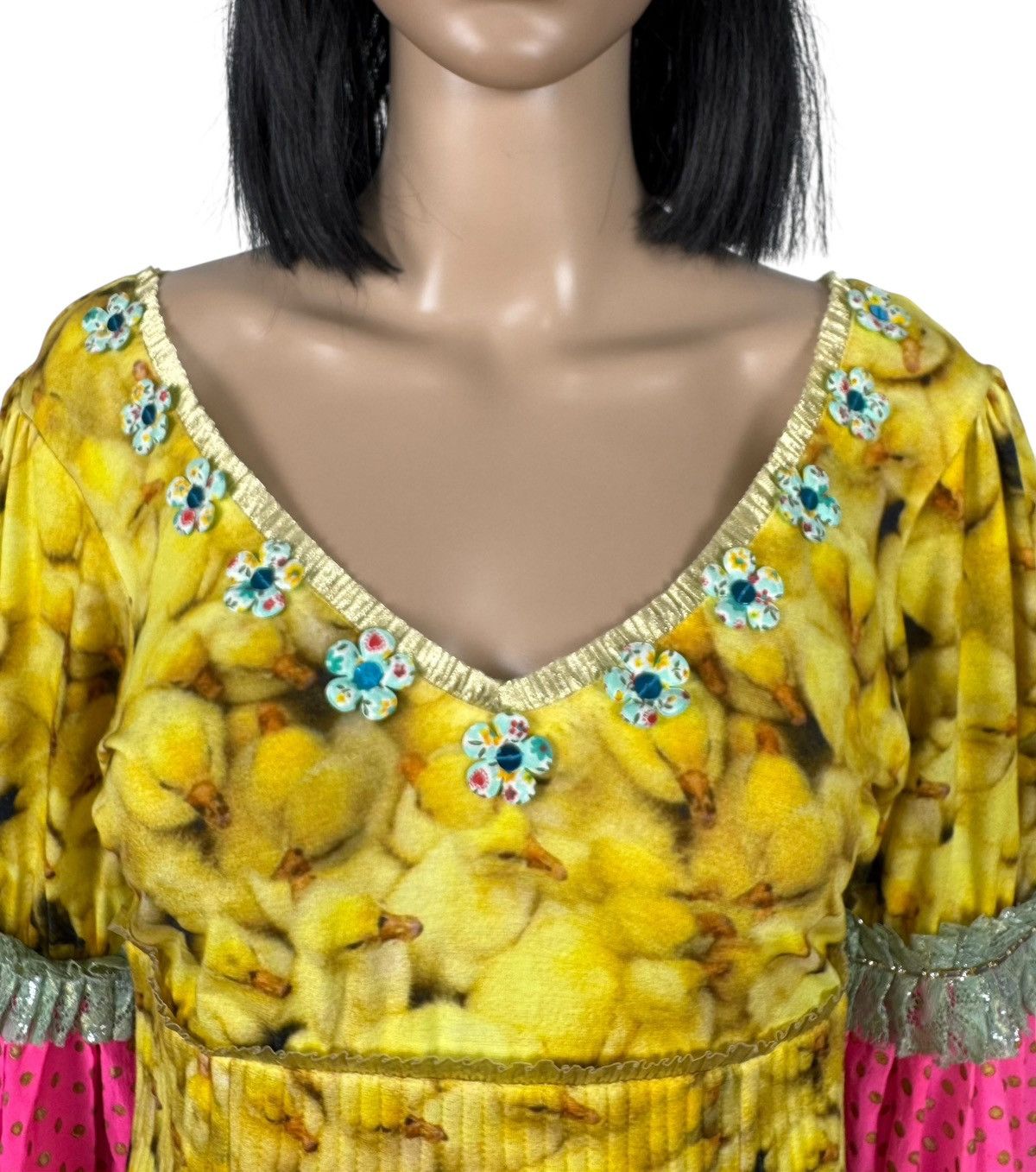 Manish Arora Manish Arora Silk Viscose Blouse Printed Baloon Sleev size L Size L / US 10 / IT 46 - 8 Thumbnail