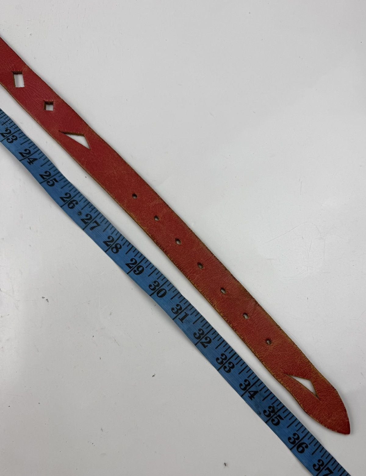 Japanese Brand nice design leather belt tc54 Size 32 - 3 Thumbnail