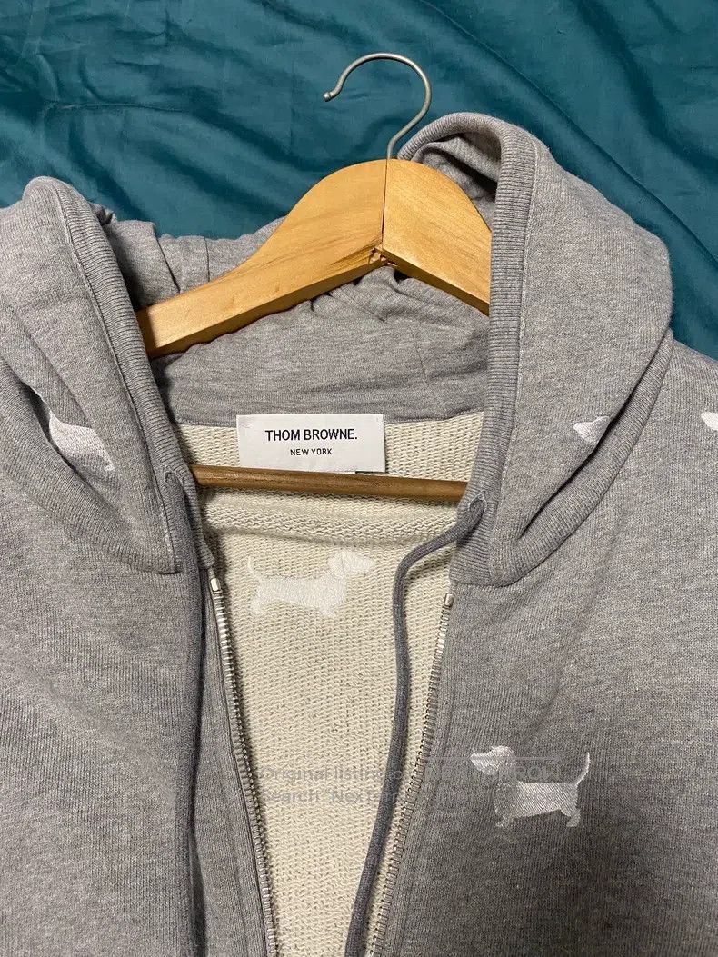 Thom Browne Thom Browne Silver puppy embroidered coat Size US L / EU 52-54 / 3 - 4 Thumbnail