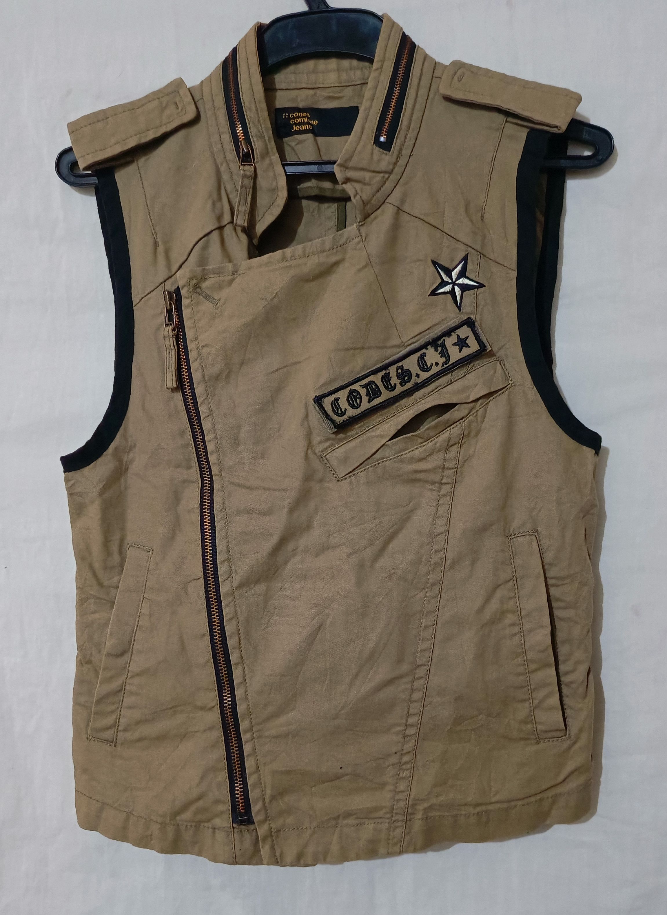 20471120 × Japanese Brand × Seditionaries Cyber Punk Asymmetric Vests Brown Japanese Pank Size S / US 4 / IT 40 - 1 Thumbnail