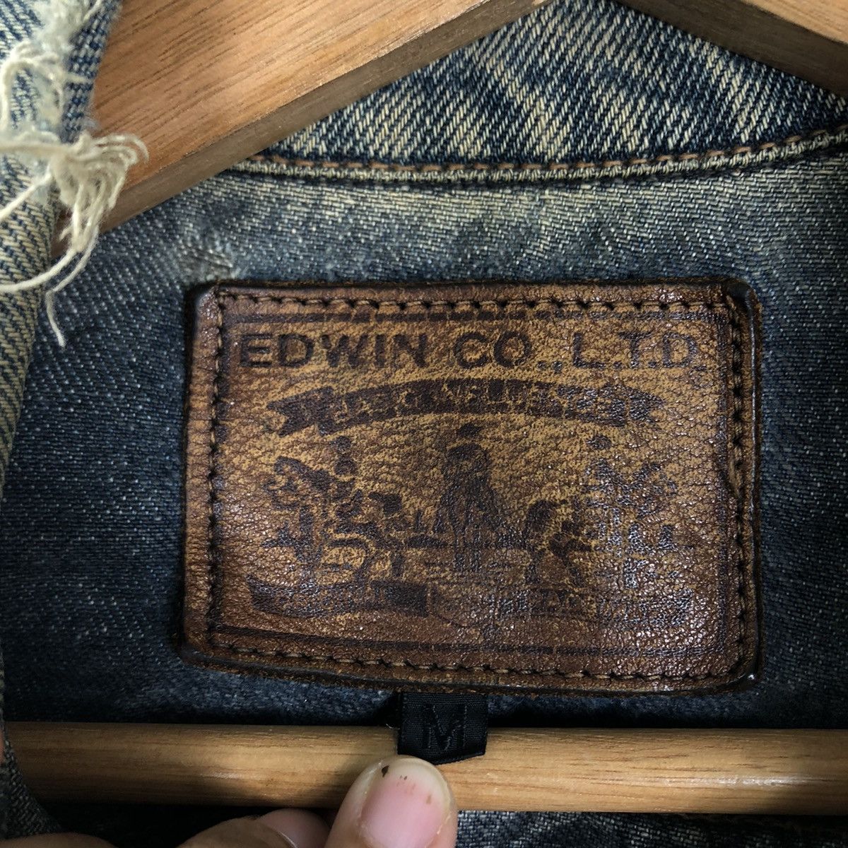Edwin 🔥70’s True Vintage Trucker Denim Jacket Edwin Made in USA Size US M / EU 48-50 / 2 - 15 Thumbnail