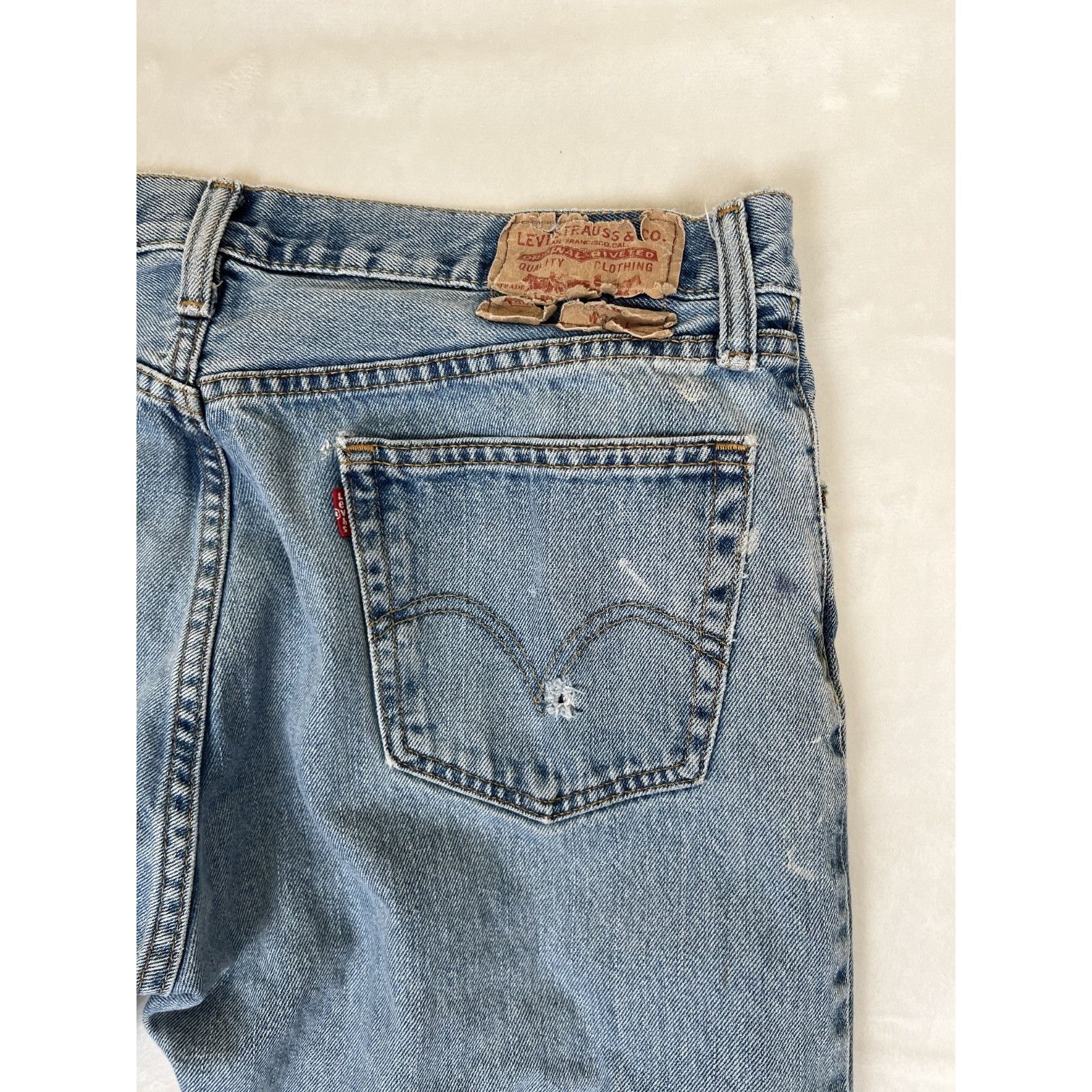 Levi's Vintage Levi's 505 Ble Denim Jeans Size 36x32 Paint Stain Gr Size US 36 / EU 52 - 11 Thumbnail