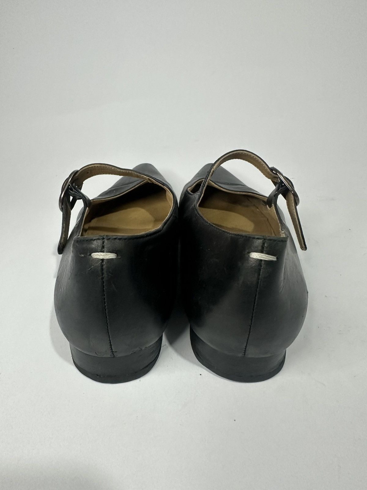 Maison Margiela Maison Margiela Black Hyperion Pointed Toe Leather Loafers. Size US 6 / IT 36 - 4 Thumbnail