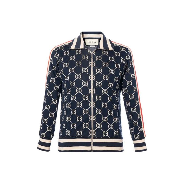 Gucci Classic GG Cotton Zip Jacket for Men